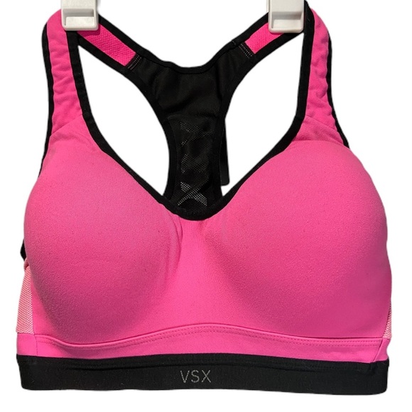Victoria's Secret Other - VSX Incredible by Victoria's Secret Women's Pink and Black Sports Bra 32D